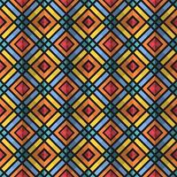 Mediterranean style ceramic tile pattern Ethnic folk ornament Colorful seamless geometric pattern vector