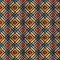 Mediterranean style ceramic tile pattern Ethnic folk ornament Colorful seamless geometric pattern vector