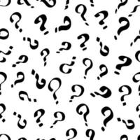 Question Mark Seamless Pattern Background vector