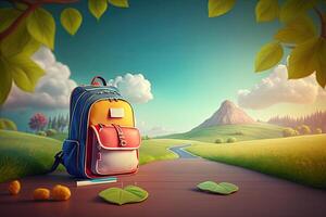 back to school background. Illustration photo