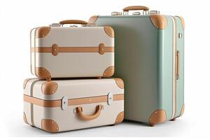 suitcases in airport. Illustration photo