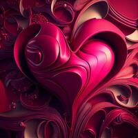 Pink Abstract Valentine's Day Love Background. photo