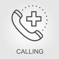 Emergency call filled outline icon, medicine and healthcare, medical support sign vector graphics, a colorful line pattern on a white background, eps 10.