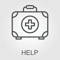 First Aid Kit Icon Design Vector