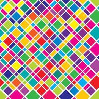 Abstract colorful seamless geometric grid background with colored shapes vector