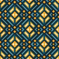 Mediterranean style ceramic tile pattern Ethnic folk ornament Colorful seamless geometric pattern vector