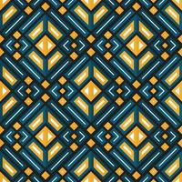 Mediterranean style ceramic tile pattern Ethnic folk ornament Colorful seamless geometric pattern vector