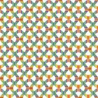 Mediterranean style ceramic tile pattern Ethnic folk ornament Colorful seamless geometric pattern vector