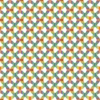 Mediterranean style ceramic tile pattern Ethnic folk ornament Colorful seamless geometric pattern vector