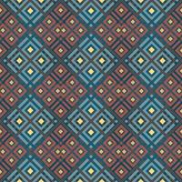 Mediterranean style ceramic tile pattern Ethnic folk ornament Colorful seamless geometric pattern vector