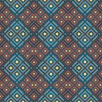 Mediterranean style ceramic tile pattern Ethnic folk ornament Colorful seamless geometric pattern vector