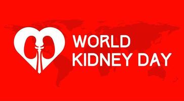 World kidney day vector illustration. Suitable for Poster, Banners, campaign and greeting card