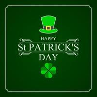 Happy Patrick's Day theme template. Vector illustration