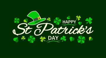 Happy Patrick's Day theme template. Vector illustration