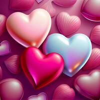 Abstract Love Heart Background. photo