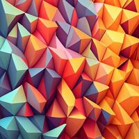 Abstract Vivid Geometric Pattern Background photo