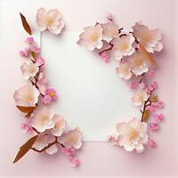 Spring Beauliful Cherry Blossom Background photo