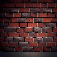 Red brick wall background. Illustration photo