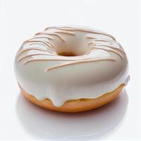 Donut on the White Background. Illustration photo