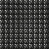 Dark black mosaic abstract seamless geometric grid background vector