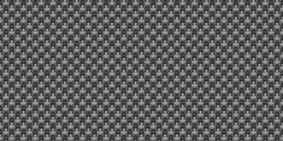 Dark black pixel mosaic abstract seamless geometric grid background vector