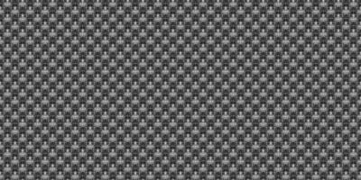 Dark black pixel mosaic abstract seamless geometric grid background vector