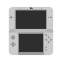 Vector retro Handheld game console