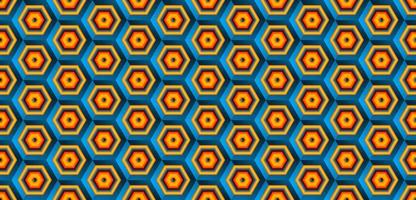 Abstract hexagonal geometric pattern background vector