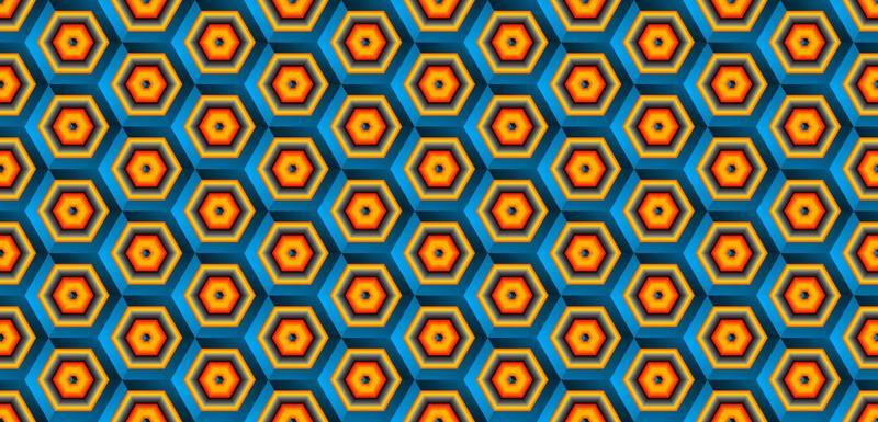 Abstract hexagonal geometric pattern background