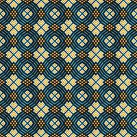 Mediterranean style ceramic tile pattern Ethnic folk ornament Colorful seamless geometric pattern vector