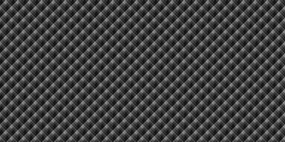 Dark black pixel mosaic abstract seamless geometric grid background vector