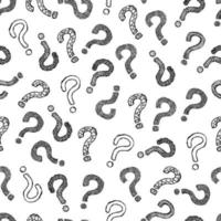 Question Mark Seamless Pattern Background vector