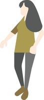 Flat Pose People vector