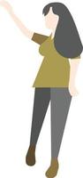 Flat Pose People vector