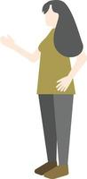 Flat Pose People vector