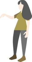 Flat Pose People vector