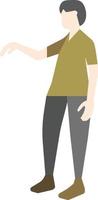 Flat Pose People vector