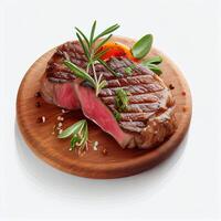 Delicious Hot Beef Steak. Illustration photo