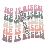 He is Risen, Easter , Christian, Jesus Easter ,vector design vector