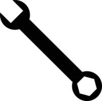 Wrench icon isolated on white background vector