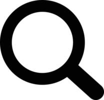 magnifying glass isolated on white background . search scan icon vector graphic illustration. search icon