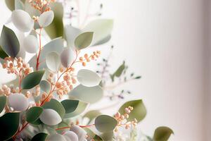 Realistic Wedding Eucalyptus Floral. Illustration photo