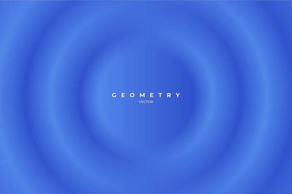 Soft, clear and simple futuristic shape elements design. Minimalist blue background. Abstract circle blurred wallpaper