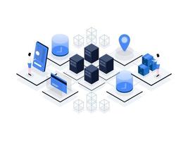 User journey isometric Illustration Flat Color. Suitable for Mobile App, Website, Banner, Diagrams, Presentation, and Other Graphic Assets. vector