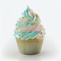 Cupcake on the White Background. Illustration photo