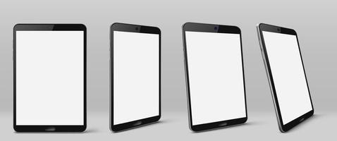 Modern tablet computer with blank screen vector
