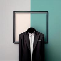 Minimalist Abstract Fashion Background. photo