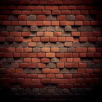 Red brick wall background. Illustration photo