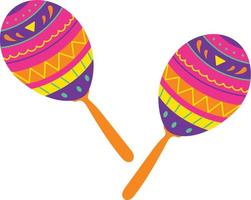 Decorative maracas element vector