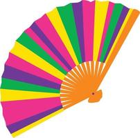 Cinco de mayo paper fan element vector